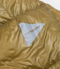 and wander Diamond Stitch Down Hooded Jacket - Camel thumbnail