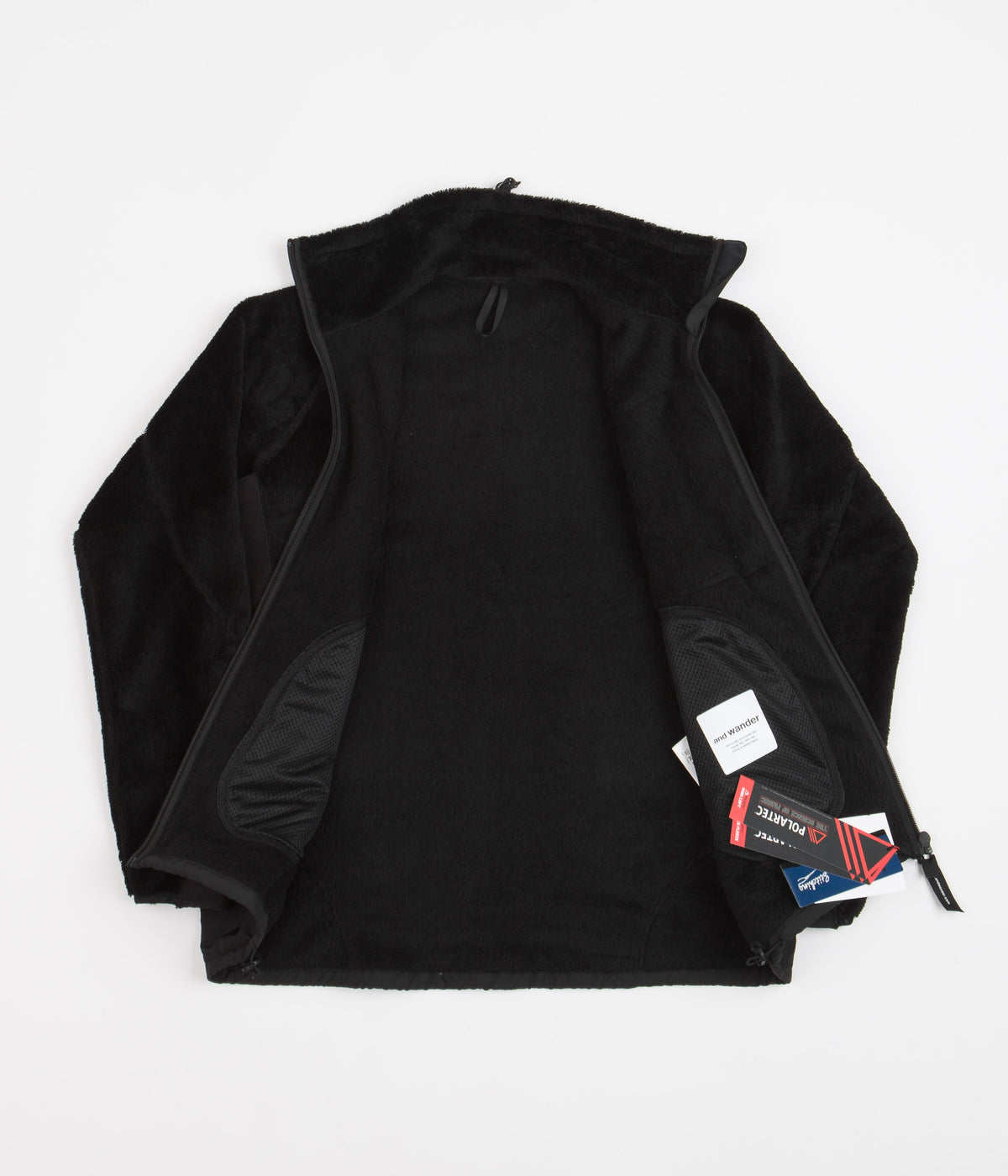 and wander Polartec High Loft Fleece Jacket Black – LESS 17