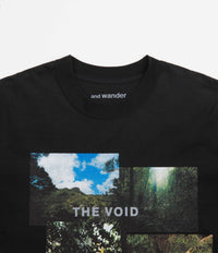 and wander x Naoki Ishikawa The Void T-Shirt - Black thumbnail