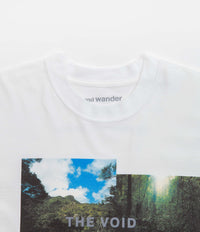 and wander x Naoki Ishikawa The Void T-Shirt - White thumbnail