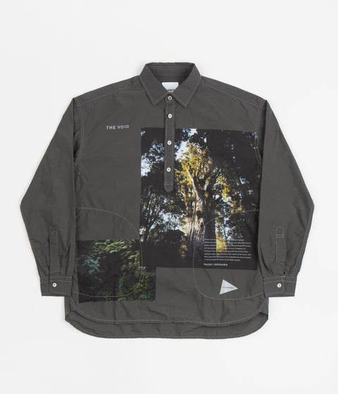 and wander x Naoki Ishikawa The Void Tree Shirt - Charcoal