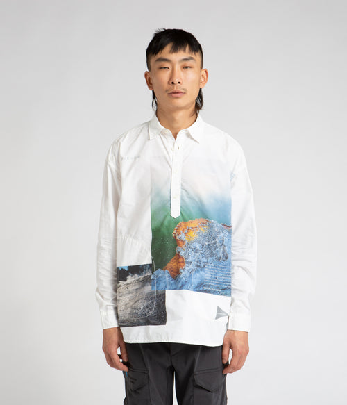 and wander x Naoki Ishikawa The Void Sea Shirt - White
