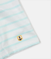 Armor Lux Breton Sailor Striped T-Shirt - Milk / Aqua thumbnail