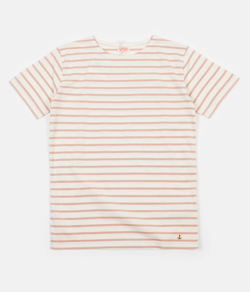 Armor Lux Striped Breton T-Shirt - Nature / Pink Atlas