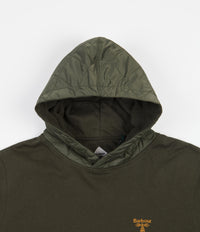 Barbour Beacon Quilted Hoodie - Olive thumbnail