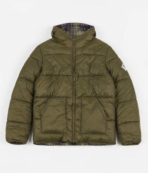 Barbour Beacon Reversible Hike Quilted Jacket - Uniform Olive