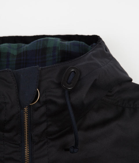 Barbour White Label Wax Camo Smock in Navy