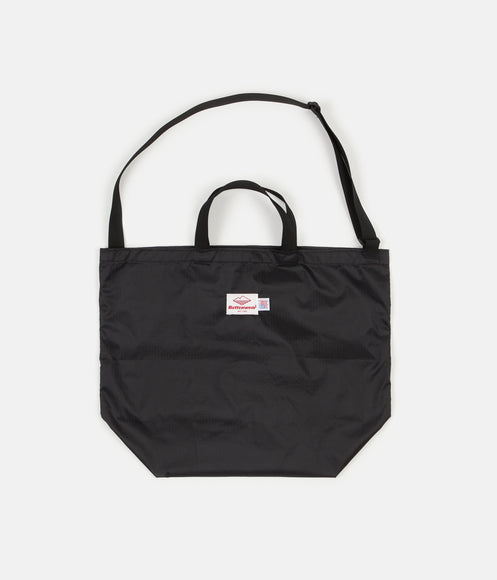 Battenwear Packable Tote Bag - Black / Black
