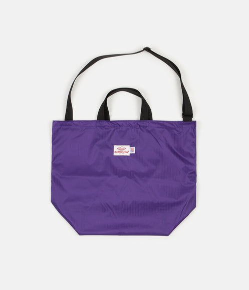 Battenwear Packable Tote Bag - Purple / Black