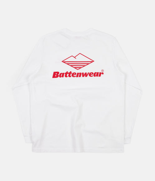 Battenwear Team Long Sleeve Pocket T-Shirt - White