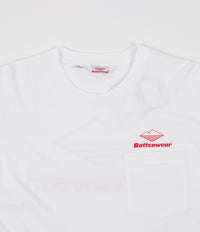 Battenwear Team Long Sleeve Pocket T-Shirt - White thumbnail