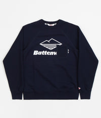 Battenwear Team Reach Up Crewneck Sweatshirt - Midnight Navy thumbnail