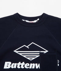 Battenwear Team Reach Up Crewneck Sweatshirt - Midnight Navy thumbnail