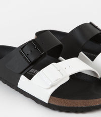 Birkenstock Arizona Split Sandals - Black / White thumbnail