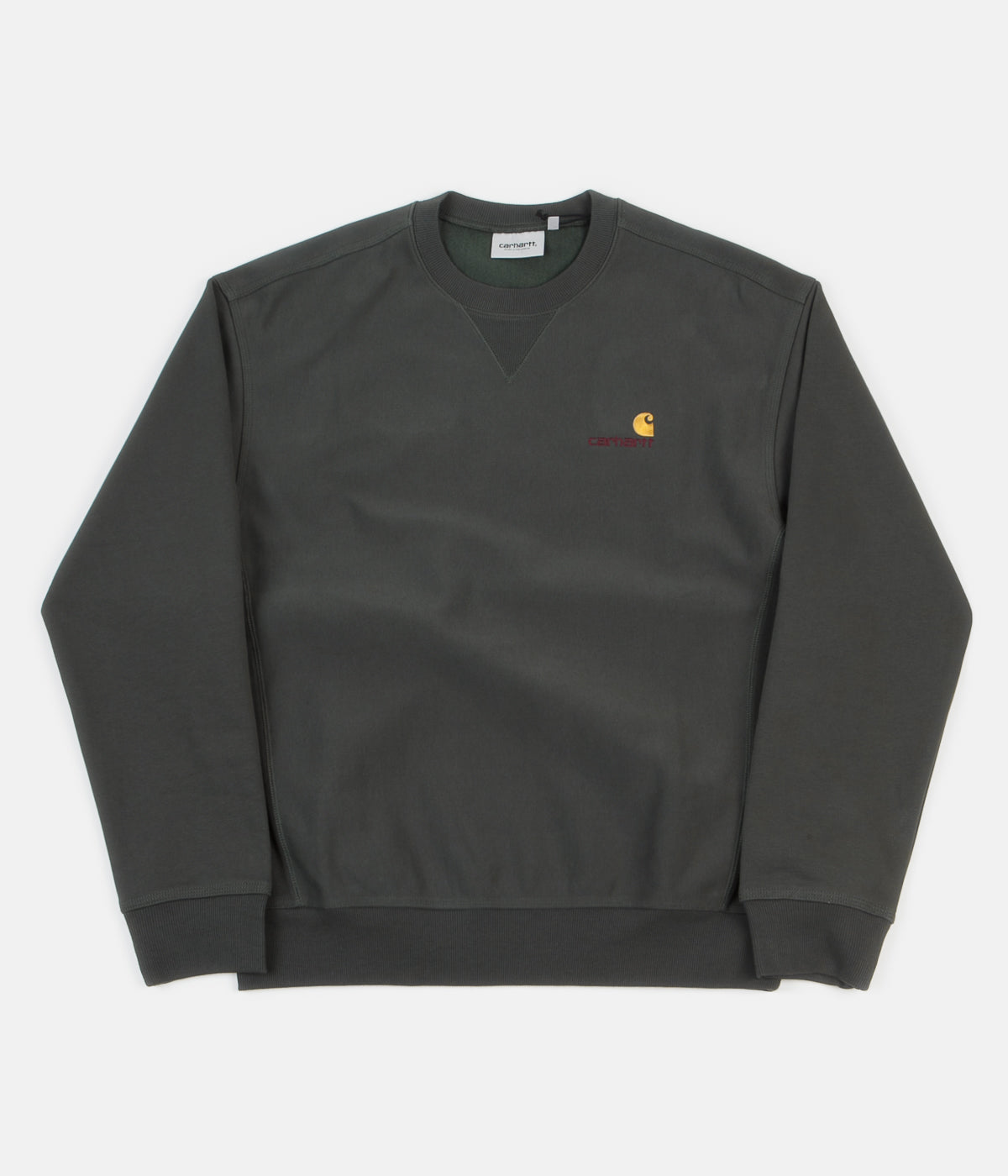 スウェット・トレーナー CARHARTT AMERICAN SCRIPT SWEATSHIRT 4FK1324 Carhartt WIP American Script Sweatshirt, Grey Heather