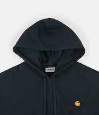 Carhartt American Script Hoodie - Deep Lagoon thumbnail