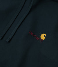 Carhartt American Script Hoodie - Deep Lagoon thumbnail