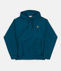 Carhartt American Script Hoodie - Moody Blue thumbnail