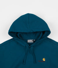 Carhartt American Script Hoodie - Moody Blue thumbnail