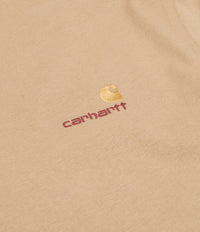 Carhartt American Script T-Shirt - Dusty Hamilton Brown thumbnail