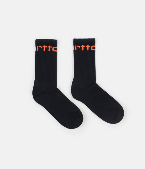 Carhartt Carhartt Socks - Dark Navy / Safety Orange