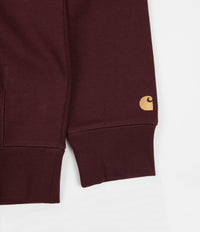 Carhartt Chase Hoodie - Bordeaux / Gold thumbnail