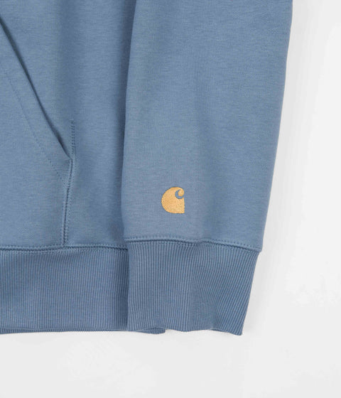 Carhartt Chase Hoodie - Icy Water / Gold | Always in Colour