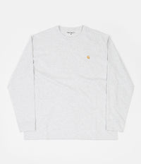 Carhartt Chase Long Sleeve T-Shirt - Ash Heather / Gold thumbnail