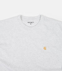 Carhartt Chase Long Sleeve T-Shirt - Ash Heather / Gold thumbnail