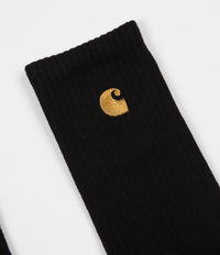 Carhartt Chase Socks - Black / Gold thumbnail