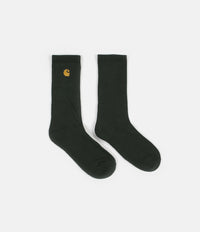 Carhartt Chase Socks - Bottle Green / Gold thumbnail