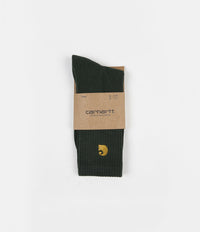 Carhartt Chase Socks - Bottle Green / Gold thumbnail