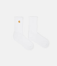 Carhartt Chase Socks - White / Gold thumbnail