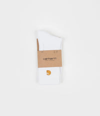 Carhartt Chase Socks - White / Gold thumbnail