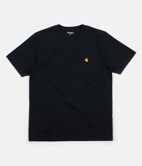 Carhartt Chase T-Shirt - Dark Navy / Gold