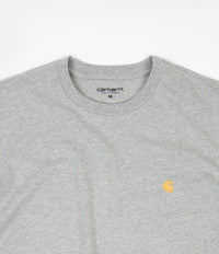 Carhartt Chase T-Shirt - Grey Heather / Gold thumbnail