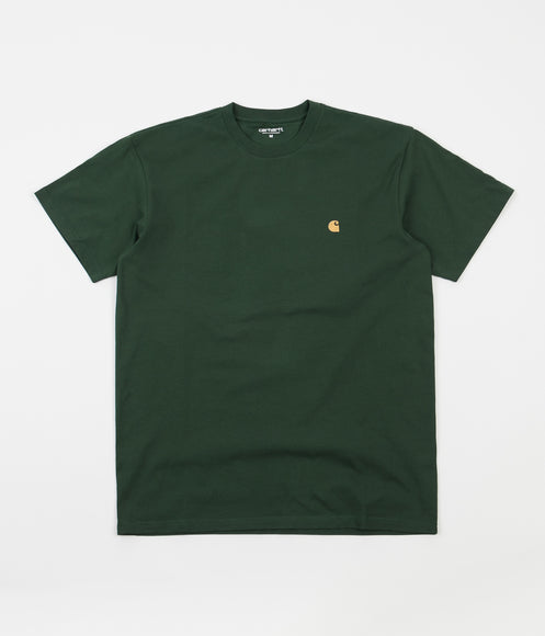Carhartt Chase T-Shirt - Treehouse / Gold