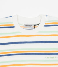 Carhartt Clanton Crewneck Sweatshirt - Clanton Stripe / Wax thumbnail