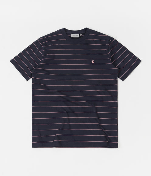 Carhartt Denton T-Shirt - Denton Stripe / Space / Malaga