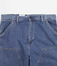 Carhartt Double Knee Denim Pants - Blue Heavy Stone Wash thumbnail
