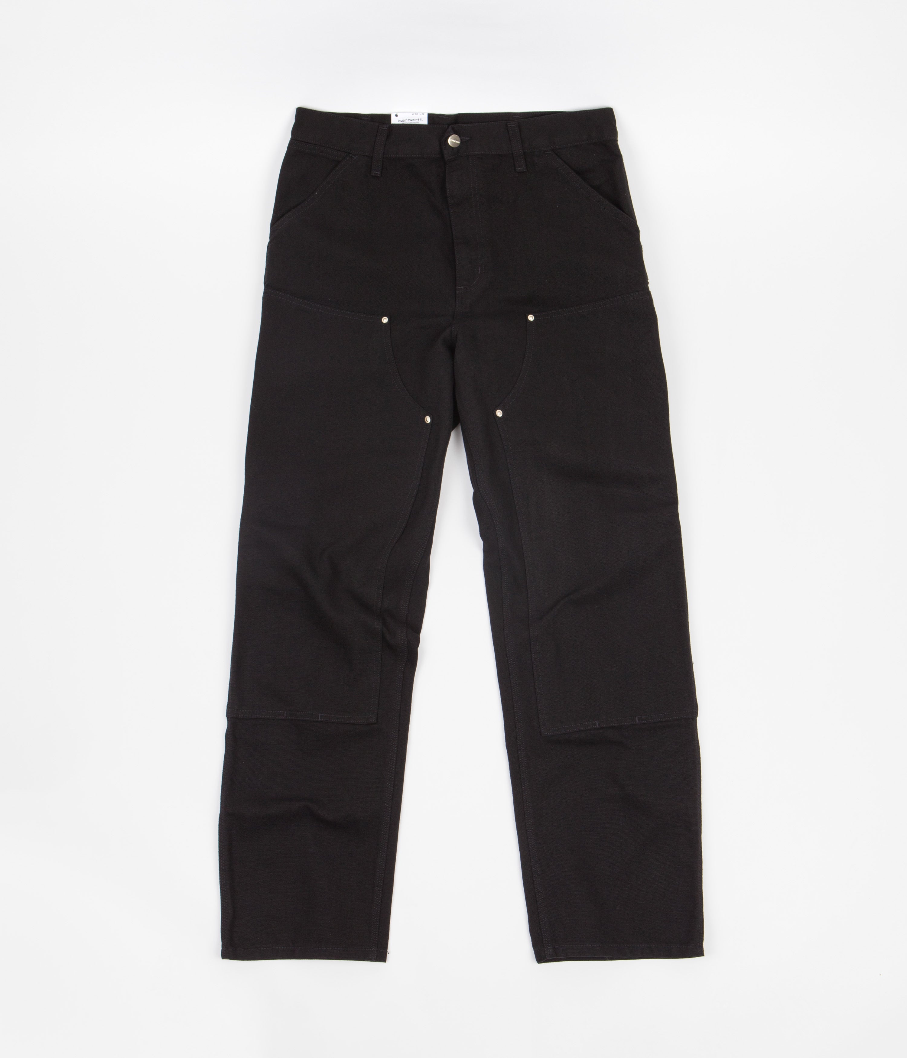 パンツ Carhartt double knee work pants black Men's Carhartt Loose Fit Firm Duck Double-Knee Utility Work