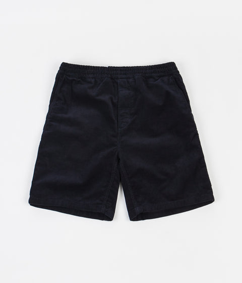 Carhartt Flint Shorts in Dark Navy and Rinsed