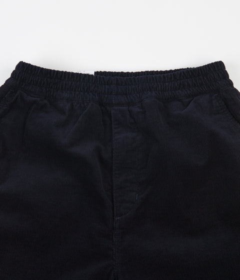 Carhartt Flint Shorts in Dark Navy and Rinsed
