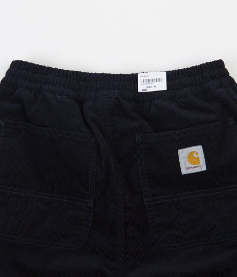 Carhartt Flint Shorts in Dark Navy and Rinsed