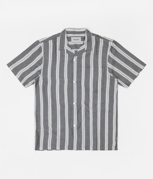 Carhartt Foley Short Sleeve Shirt - Foley Stripe / Black