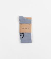 Carhartt Grin Socks - Frosted Blue / Black thumbnail