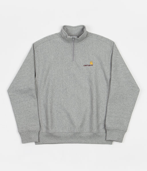 ★関税込★CARHARTT WIP★HALF ZIP AMERICAN SCRIPT SWEATSHIRT Carhartt WIP Half Zip American Script SWEATSHIRT Black