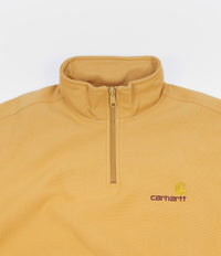 Carhartt Half Zip American Script Sweatshirt - Winter Sun thumbnail