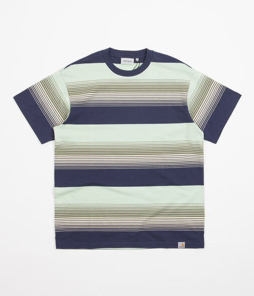 Carhartt Hanmore T-Shirt - Hanmore Stripe / Blue | Always in Colour