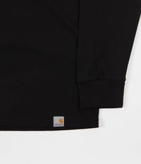 Carhartt Highneck Wish Long Sleeve T-Shirt - Black / White thumbnail